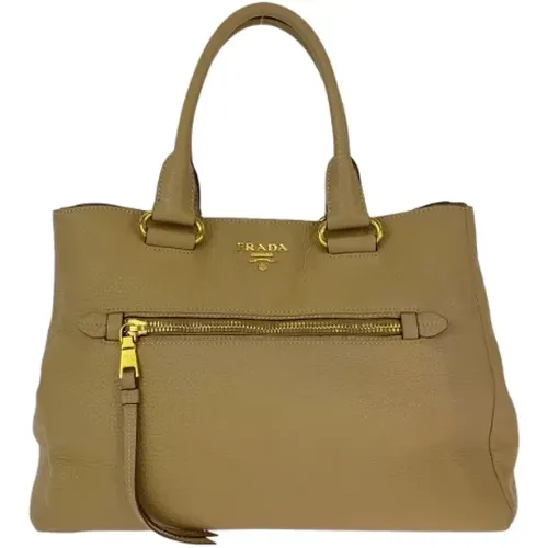 Pre-owned Tote Bags, female, , Size: ONE SIZE Pre-owned Leather totes - Prada Vintage - Modalova