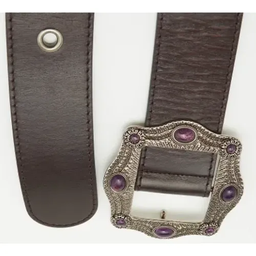 Pre-owned Belts, female, , Size: ONE SIZE Pre-owned Leather belts - Gucci Vintage - Modalova