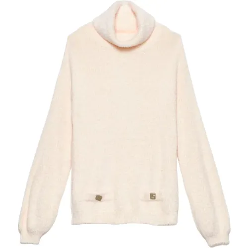 Chenille Dolcevita Sweater with Pockets , female, Sizes: S, M - Gaëlle Paris - Modalova