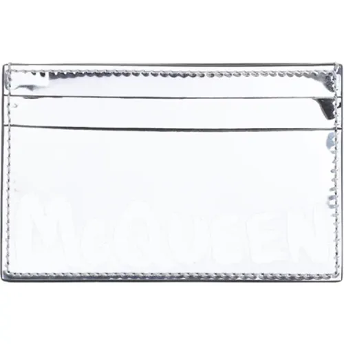 Wallets & Cardholders, male, , Size: ONE SIZE Metallic Wallet Aw24 Stylish Card Holder - alexander mcqueen - Modalova