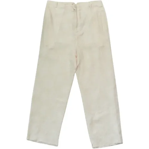 White Palm Jacquard Pants , female, Sizes: L, XL, S, M - The Silted Company - Modalova