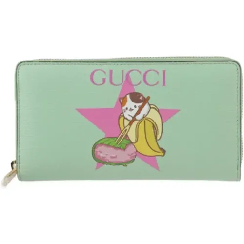 Pre-owned Wallets, female, , Size: ONE SIZE Pre-owned Leather wallets - Gucci Vintage - Modalova