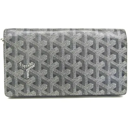 Pre-owned Wallets, female, , Size: ONE SIZE Pre-owned Canvas wallets - Goyard Vintage - Modalova