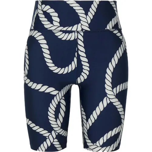 Kurze Hose Rw Aop Rope Fitted Short , Damen, Größe: S - Tommy Hilfiger - Modalova