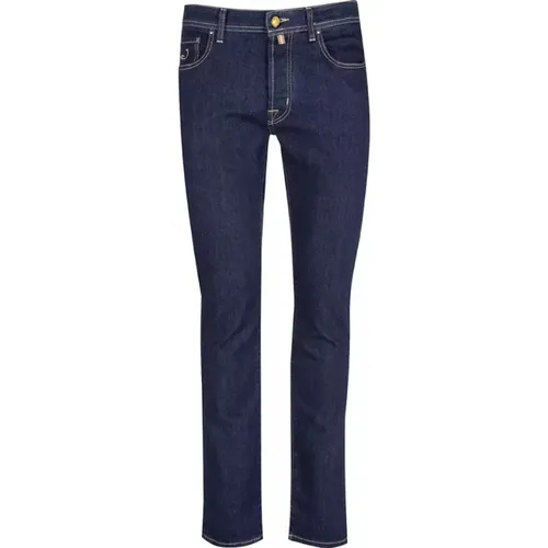 Blaue Bard Jeans, Hergestellt in Italien , Herren, Größe: W33 - Jacob Cohën - Modalova