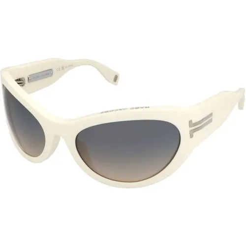 Sunglasses, female, , Size: ONE SIZE Grey Acetate Sunglasses - Marc Jacobs - Modalova