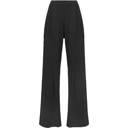 Schwarze Palazzo Hose , Damen, Größe: XS - Jijil - Modalova