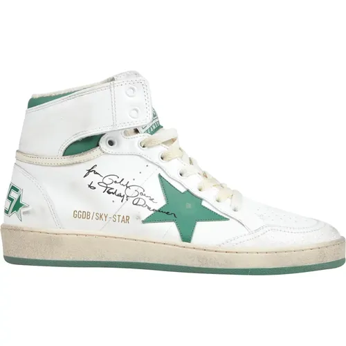 Crack Toe Leather Upper Star Nylon , male, Sizes: 7 UK - Golden Goose - Modalova