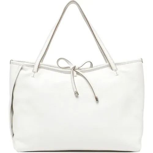 Bianco Ray Leather Crossbody Bag , female, Sizes: ONE SIZE - Gianni Chiarini - Modalova