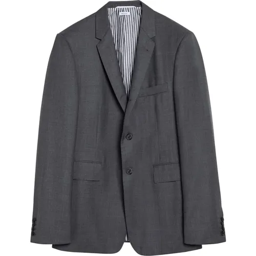 Blazers, male, , Size: 2XL Single-Breasted Jacket - Thom Browne - Modalova