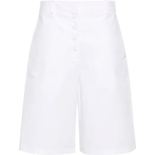 Weiße Baumwoll-Panel-Shorts - Jil Sander - Modalova