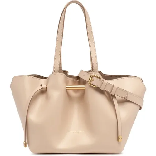 Curled Shape Leather Bag Amanda , female, Sizes: ONE SIZE - Gianni Chiarini - Modalova