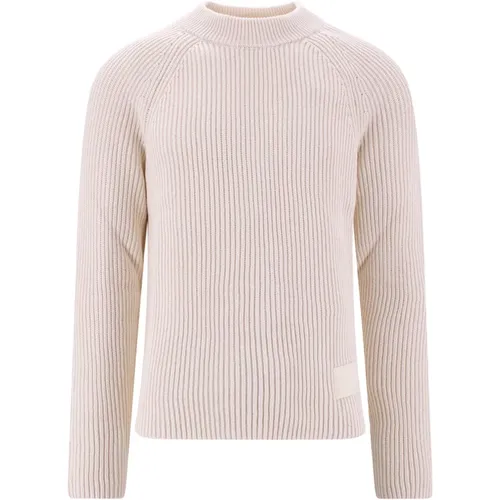Ribbed Cotton and Wool Sweater , male, Sizes: 2XL - Ami Paris - Modalova