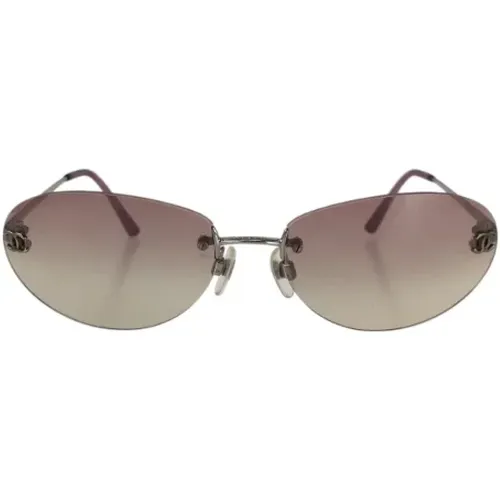 Pre-owned Accessories, female, , Size: ONE SIZE Pre-owned Metal sunglasses - Chanel Vintage - Modalova