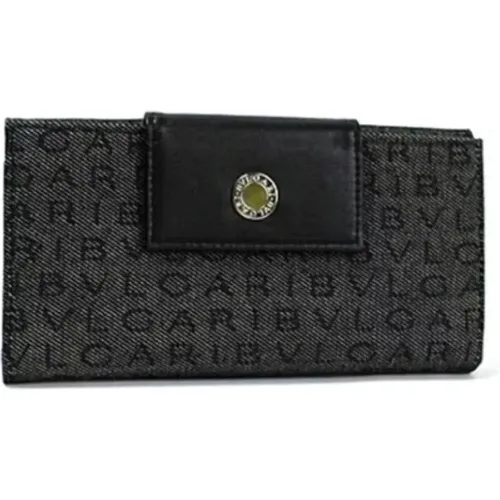 Pre-owned Canvas wallets , female, Sizes: ONE SIZE - Bvlgari Vintage - Modalova