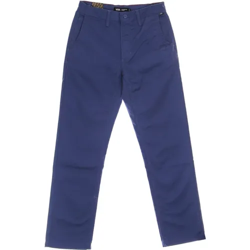 Chinos, male, , Size: W32 Relaxed Chino Long Trousers True Navy - Vans - Modalova