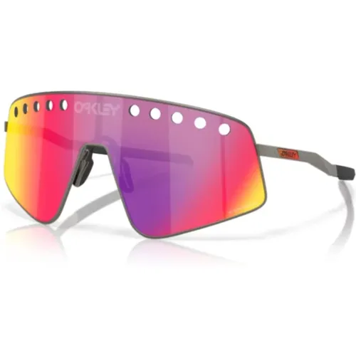 Sporty Sunglasses with Unique Design , unisex, Sizes: ONE SIZE - Oakley - Modalova