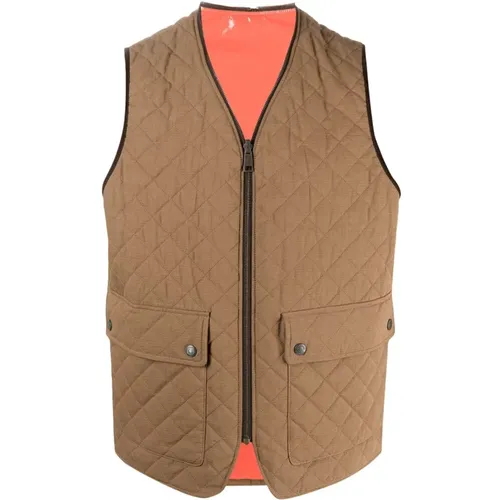 Vests, male, , Size: M Reversible Quilted Vest Jacket - Dsquared2 - Modalova