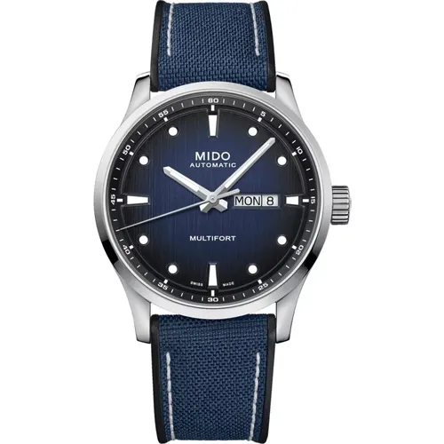Multifort M Automatik Blaues Zifferblatt Uhr - Mido - Modalova
