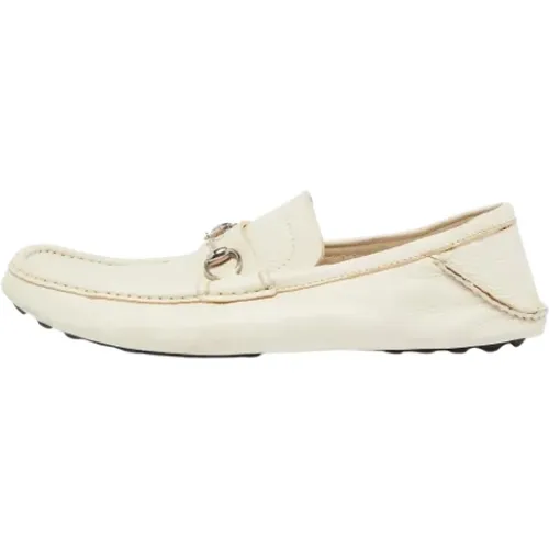 Pre-owned Flats, female, , Size: 15 US Pre-owned Leather flats - Gucci Vintage - Modalova