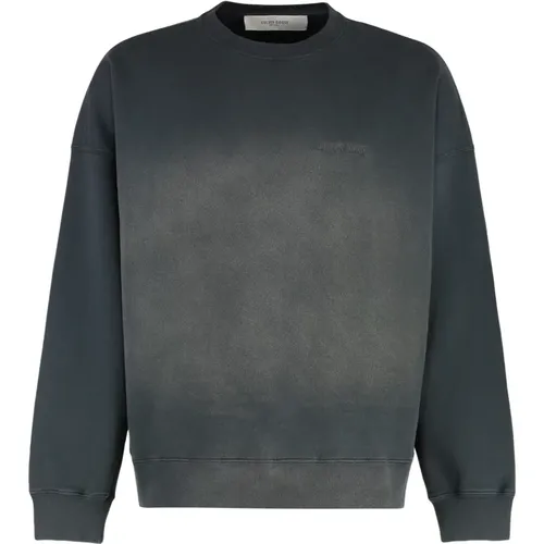 Sweatshirts, male, , Size: L Vintage Cotton Crew-neck Sweatshirt - Golden Goose - Modalova