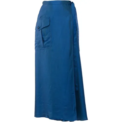 Iridescent Effect Pareo Skirt Mod.2245 , female, Sizes: XS, 2XS, S - Aspesi - Modalova