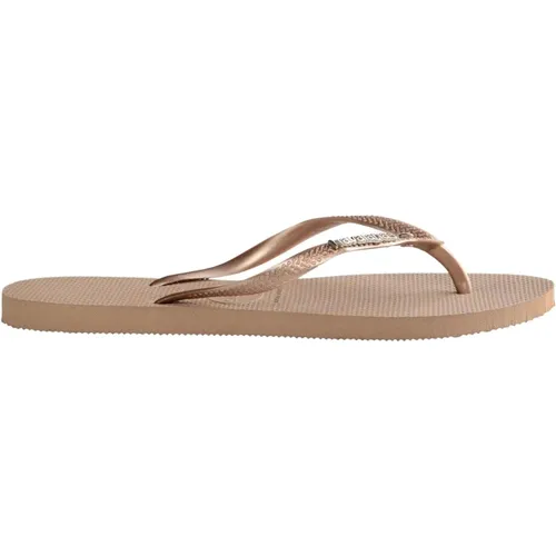 Metallic Rose Gold Sandal , female, Sizes: 8 UK - Havaianas - Modalova