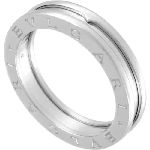 Pre-owned Jewellery, male, , Size: ONE SIZE Pre-owned White Gold rings - Bvlgari Vintage - Modalova