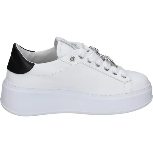 Leder Damen Sneakers , Damen, Größe: 36 EU - Gio+ - Modalova