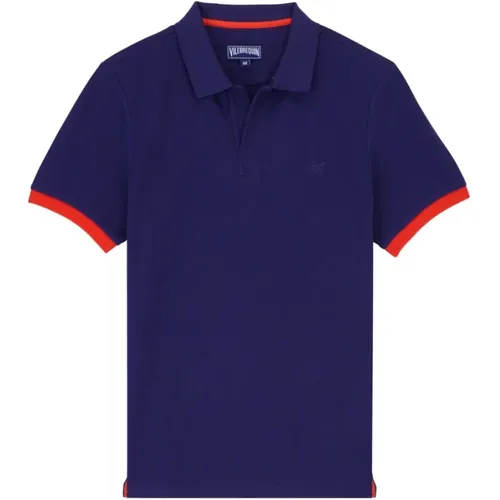 Herren Baumwoll Polo Shirt , Herren, Größe: 2XL - Vilebrequin - Modalova