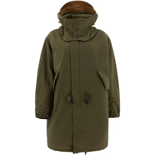 Parkas, male, , Size: S Classic Hooded Coat with Drawstring - Baracuta - Modalova