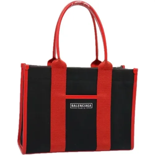 Pre-owned Tote Bags, female, , Size: ONE SIZE Pre-owned Canvas handbags - Balenciaga Vintage - Modalova