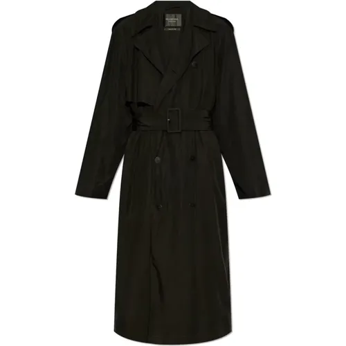 Trench Coats, male, , Size: L Trench coat with belt - Balenciaga - Modalova