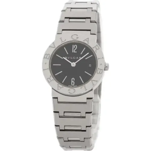 Pre-owned Stainless Steel watches , female, Sizes: ONE SIZE - Bvlgari Vintage - Modalova