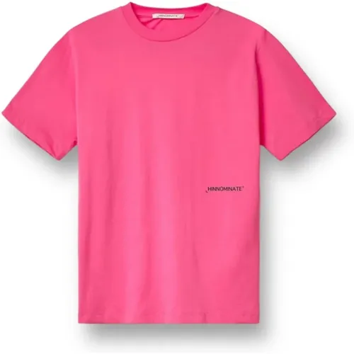 Jersey T-Shirt mit Frontdruck , Damen, Größe: L - Hinnominate - Modalova