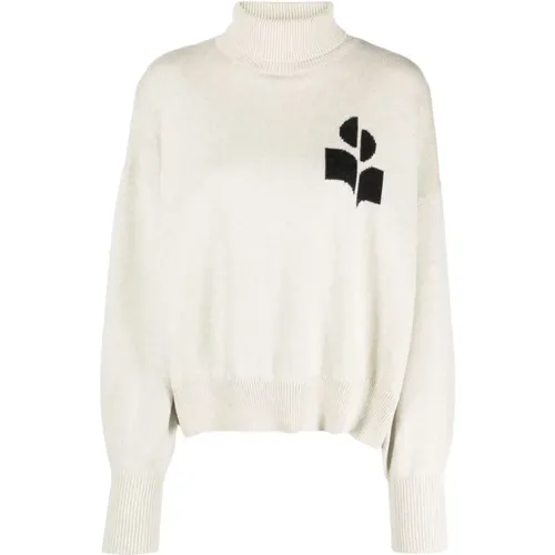 High Neck Sweater Light Grey , female, Sizes: XS - Isabel Marant Étoile - Modalova