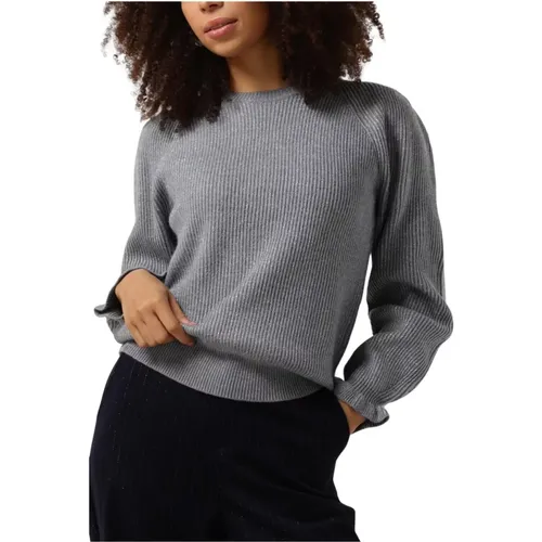 Blaue Fancy Pullover Sleeve Pullover,Antracite Fancy Pullover Sleeve Pullover - NUKUS - Modalova