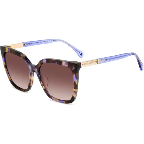Marlowe/G/S Sunglasses in Havana Multicolor , female, Sizes: 55 MM - Kate Spade - Modalova