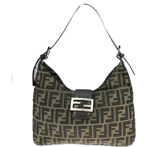 Pre-owned Shoulder Bags, female, , Size: ONE SIZE Pre-owned Canvas fendi-bags - Fendi Vintage - Modalova