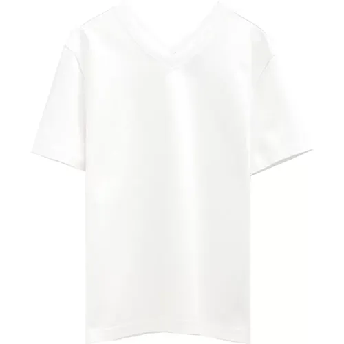 Weißes Baumwoll-T-Shirt für Frauen - Bottega Veneta - Modalova