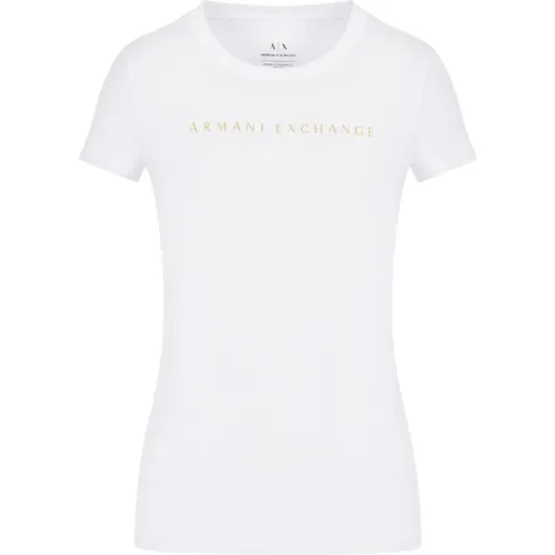 Classic Men`s T-Shirt , female, Sizes: L - Armani Exchange - Modalova