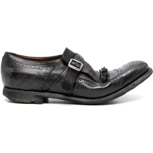 Loafers, male, , Size: 10 1/2 US Flat Monks Shoes - Church's - Modalova