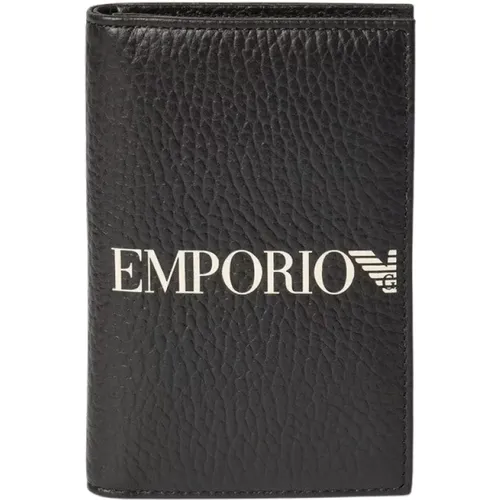 Wallets & Cardholders, male, , Size: ONE SIZE Foldable Wallet - Emporio Armani - Modalova