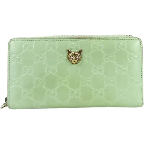 Pre-owned Wallets, female, , Size: ONE SIZE Pre-owned Leather wallets - Gucci Vintage - Modalova