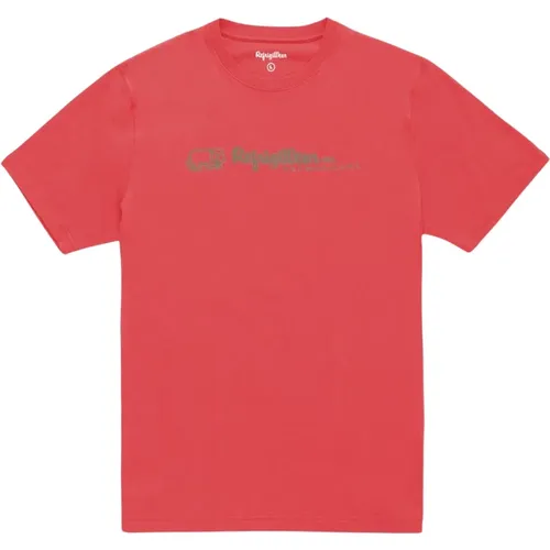 Logo Print Baumwoll T-Shirt , Herren, Größe: XL - RefrigiWear - Modalova