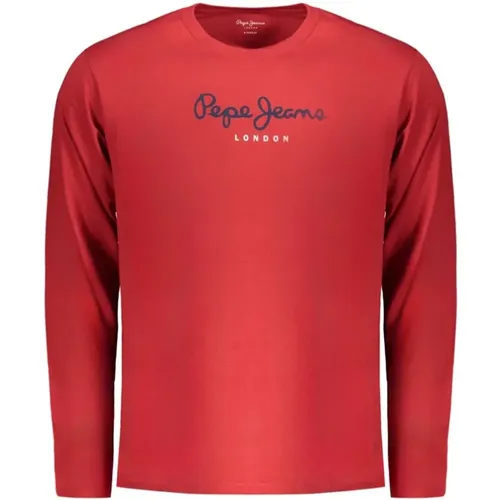 Rotes Baumwoll-T-Shirt Pepe Jeans - Pepe Jeans - Modalova