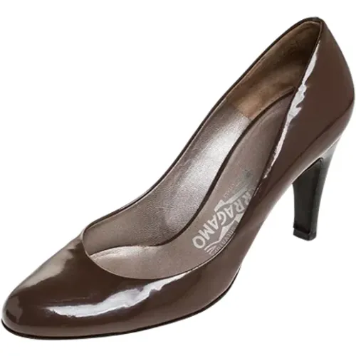 Pre-owned Pumps, female, , Size: 8 1/2 US Pre-owned Leather heels - Salvatore Ferragamo Pre-owned - Modalova