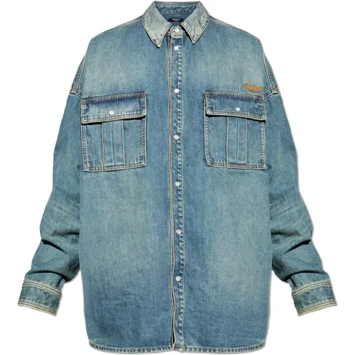 Denim Shirts, male, , Size: L Denim Shirt - Balmain - Modalova