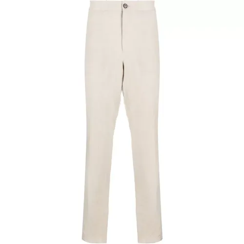 Linen tailored pants , male, Sizes: L - Ermenegildo Zegna - Modalova