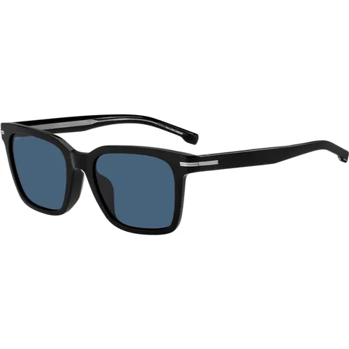 Sunglasses, male, , Size: 54 MM /Blue Sunglasses 1540/F/Sk - Hugo Boss - Modalova